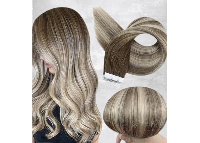 Extensii Tape In Diamond Balayage #8D/ Silver